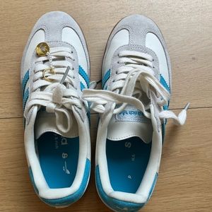 Adidas Samba Sporty & Rich Collaboration (CreamBlue Size 6) LIMITED EDITION